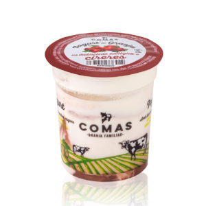 Iogurt amb melmelada ecològica de cireres - Granja Comas