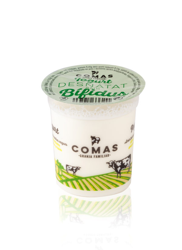 Iogurt desnatat amb bífidus - Granja Comas