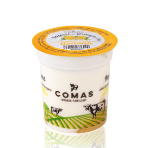 Iogurt amb melmelada ecològica de llimona - Granja Comas